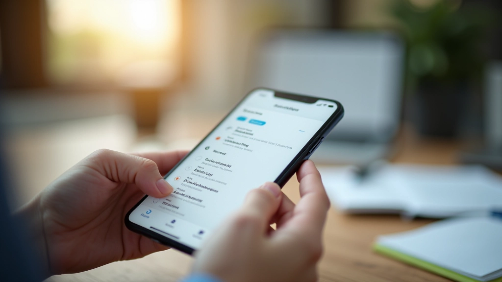 Ruka drží smartphone se zámkem a obnovením, symboly bezpečnosti kolem