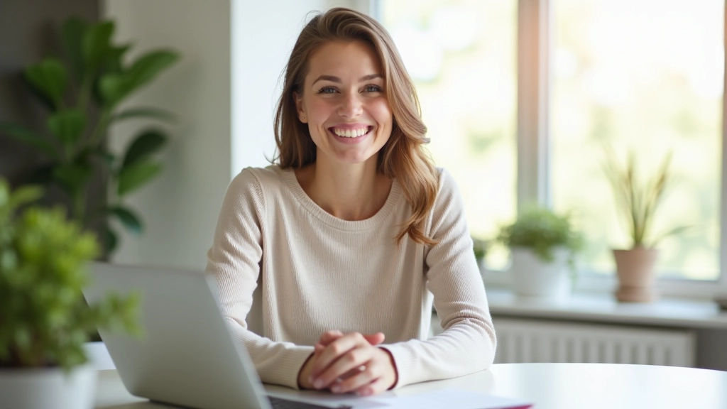 Osoba sedí u počítače a upravuje nastavení účtu